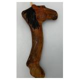 Hand Carved Horse Adorned Kids Bow 29"