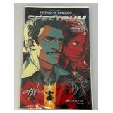 Autographed Alan Tuoyk, Stone And PJ Haarsma Spectrum Free Comic Book (Bagged And Carded)