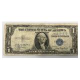 1935 A Silver Certificates 1 Dollar Blue Seal