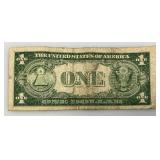 1935 B Silver Certificates 1 Dollar Blue Seal