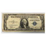 1935 B Silver Certificates 1 Dollar Blue Seal