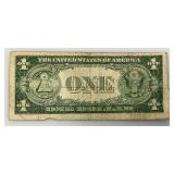 1935 B Silver Certificates 1 Dollar Blue Seal