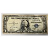 1935 B Silver Certificates 1 Dollar Blue Seal