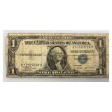 1935 B Silver Certificates 1 Dollar Blue Seal