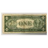 1935 C Silver Certificates 1 Dollar Blue Seal