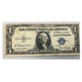 1935 D Silver Certificates 1 Dollar Blue Seal