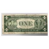 1935 D Silver Certificates 1 Dollar Blue Seal
