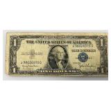 1935 D Silver Certificates 1 Dollar Blue Seal
