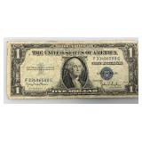 1935 D Silver Certificates 1 Dollar Blue Seal