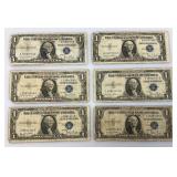 1935 D Silver Certificates 1 Dollar Blue Seal