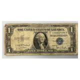 1935 D Silver Certificates 1 Dollar Blue Seal