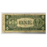 1935 D Silver Certificates 1 Dollar Blue Seal