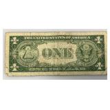 1935 D Silver Certificates 1 Dollar Blue Seal