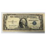 1935 D Silver Certificates 1 Dollar Blue Seal