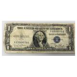 1935 D Silver Certificates 1 Dollar Blue Seal