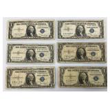 1935 D Silver Certificates 1 Dollar Blue Seal