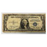 1935 D Silver Certificates 1 Dollar Blue Seal