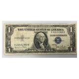 1935 D Silver Certificates 1 Dollar Blue Seal