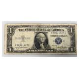 1935 D Silver Certificates 1 Dollar Blue Seal