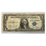 1935 D Silver Certificates 1 Dollar Blue Seal