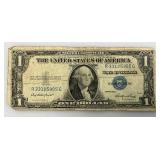 1935 E Silver Certificates 1 Dollar Blue Seal