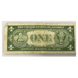 1935 E Silver Certificates 1 Dollar Blue Seal