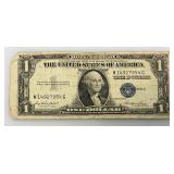 1935 E Silver Certificates 1 Dollar Blue Seal
