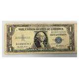 1935 E & F Silver Certificates 1 Dollar Blue Seal