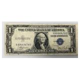 1935 E & F Silver Certificates 1 Dollar Blue Seal