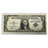 1935 E & F Silver Certificates 1 Dollar Blue Seal