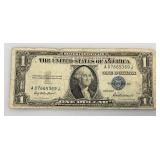1935 E & F Silver Certificates 1 Dollar Blue Seal
