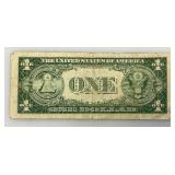 1935 E & F Silver Certificates 1 Dollar Blue Seal