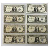 1957 Series And 1= 1957 A Silver Certificates 1 Dollar Blue Seal