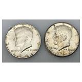 1964 90% Silver Kennedy Half Dollars