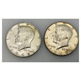 1968-69 40% Silver Kennedy Half Dollars