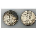 1943 90% Silver Walking Liberty Silver Half Dollars