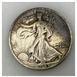 1943 90% Silver Walking Liberty Silver Half Dollars