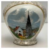 Group Of Vintage Miniature Oriental Blue And White Vases