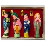 Vintage Miniature 12 Beauties Chinese Figurines From "Dream Of The Red Mansions" Beauties Of Jinling In Original Box