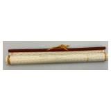 Vintage Miniature Table Top Chinese Folding Screen And Phillipines Calendar