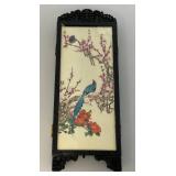 Vintage Miniature Table Top Chinese Folding Screen And Phillipines Calendar