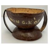 Misc. Vintage Phillipines Collectibles Including Coconut Bowls, Wooden Crab Trinket Box And More