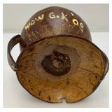 Misc. Vintage Phillipines Collectibles Including Coconut Bowls, Wooden Crab Trinket Box And More