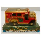 Misc. Vintage Phillipines Collectibles Including Die Cast Jeepney In Original Pack And More