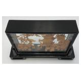 Vintage Collectible Chinese Corkwood Carved Diorama Display Ornament 9" x 5 3/4" x 2 1/2"