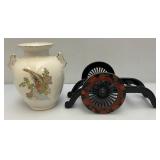 Vintage Chinese Vase On Chart 11 1/2" Tall By 13" W