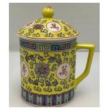 Misc. Miniature Chinese Collectible Items (Small Chips On Rim Of Yellow Vase)