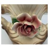 Misc. Vintage Pottery Items Including Oriental Flower Shaped Vase And More