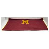 Very Old Wool University Of Minnesota Stadium Blanket (Has Signs Of Wear) And Fleece Blanket