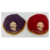 Vintage Felt University Hats Including University Of Minnesota Duluth And Mt. Vernon, VA